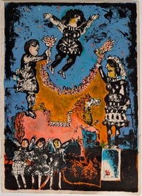 NORMAN LALIBERTE (Canadian, 1925) Hand Signed Lithograph 59/250