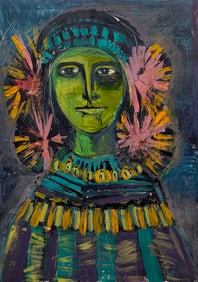 ROMILIO RIBERO (Argentina 1933-1974) Oil on Paper Latin American Art