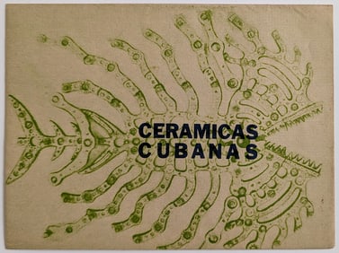 Vintage Ephemera Cuban Art CERAMICAS CUBANAS, 1973 Signed