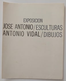 Vintage Ephemera Cuban Art JOSE ANTONIO / ANTONIO VIDAL