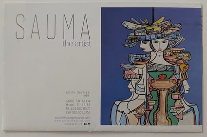 Art Ephemera Exhibition Catalog SAUMA The Artist