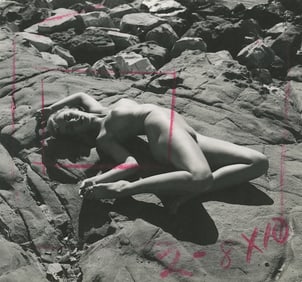 ANDRÉ DE DIENES Vintage Photo 1950s-1960s Nude Study