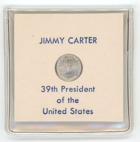 Franklin Mint President Jimmy Carter, Mini 10mm Sterling Silver .925 Coin