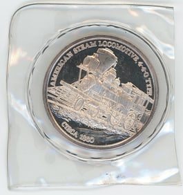 American Steam Locomotive 4-4-0 Type 1 oz 999 Silver Round