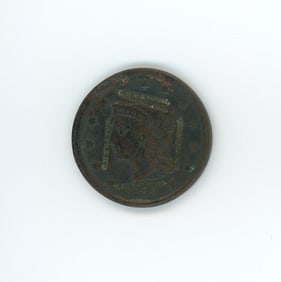 Scarce 1843 U.S. Coin One Cent "C. H. Yeaton"