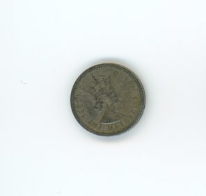 1956 Ten Cents British Caribbean Territories Coin