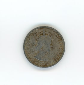 1955 Twenty Five Cents British Caribbean Territories Coin