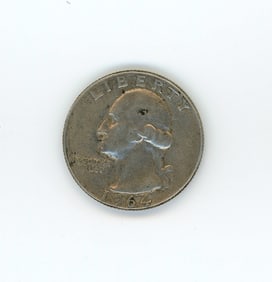 1964-D  U.S. Quarter Dollar Silver Coin