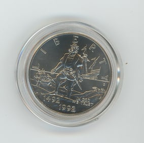1492 - 1992 U.S. Half Dollar Coin 500th Anniversary of Columbus Discovery