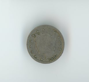 1907 U.S. V Cents Liberty Head Nickel Coin