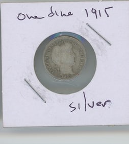 1915 U.S One Dime Silver Coin