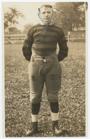 Antique Vintage Historical Press Photo Football College