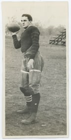 Antique Vintage Historical Press Photo Football College