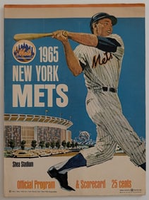 1965 New York Mets Official Program & Scorecard