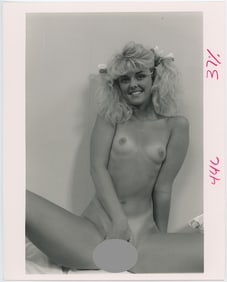 Vintage Pin Up Female Nude Photo 10" x 8"