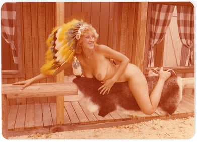 Pin Up Kodak Print Photo Naturalism Nude 3.5" x 5" Ca 1970s - 1990s