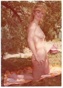 Pin Up Kodak Print Photo Naturalism Nude 3.5" x 5" Ca 1970s - 1990s