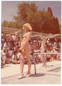 Pin Up Kodak Print Photo Naturalism Nude 3.5" x 5" Ca 1970s - 1990s