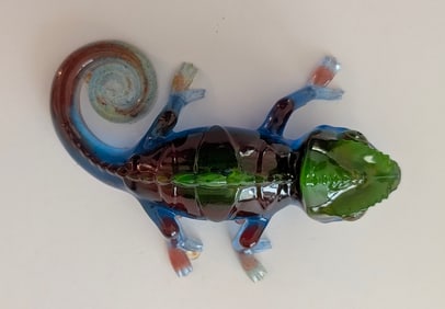 Amazing Handmade Coloful Resin Sculpture Figurine Signed