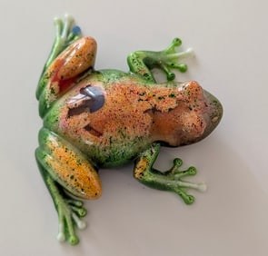 Amazing Handmade Coloful Resin Sculpture Figurine Signed