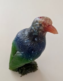Amazing Handmade Coloful Resin Sculpture Figurine Signed