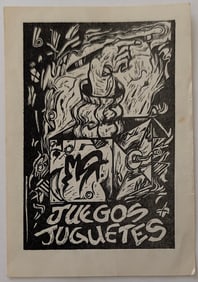 Vintage Latin American Art EphemeraArtistic Flyer Juegos y Juguetes