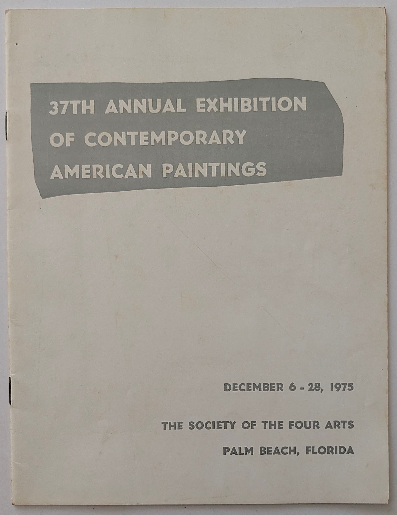 Vintage Art Ephemera CONTEMPORARY AMERICAN PAINTINGS, 1975: The provenance of this lot is from the estate/archives of Mr. Ira Licht (1938-2023). Mr. Licht was a former director of UM's Lowe Art Museum. He was educated in Columbia College in art history. He was