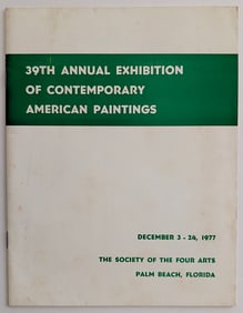 Vintage Art Ephemera CONTEMPORARY AMERICAN PAINTINGS, 1977
