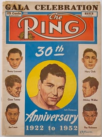 Scarce The Ring Magazine 1952 Jack Dempsey