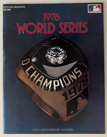 1978 WORLD SERIES GAME PROGRAM LA DODGERS vs. NY YANKEES