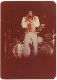 Scarce Original Vintage 1970s ELVIS PRESLEY Photo 3.5" x 5"
