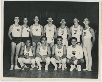 Vintage Photo Sports Gymnastics Cuban Team 8" x10"