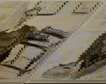 RHODA YANOW PSA-MP Original Art Hand Painted Drawing/Board