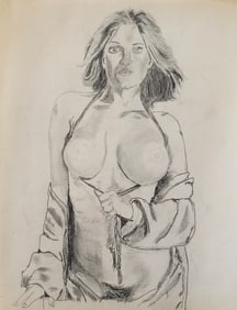 RHODA YANOW PSA-MP (Attributed) Original Art Hand Painted Drawing/Paper