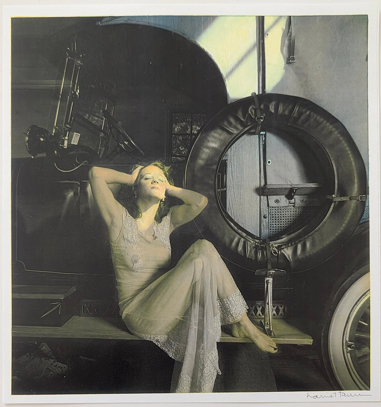 Original Signed Photo HARRIET TANNIN (1929-2009): Harriet Tannin, photographer, painter, sculptor, political activist, writer and lecturer was born April 26, 1929. She is best known for her modernist, pioneer work with woven photography and her non-o