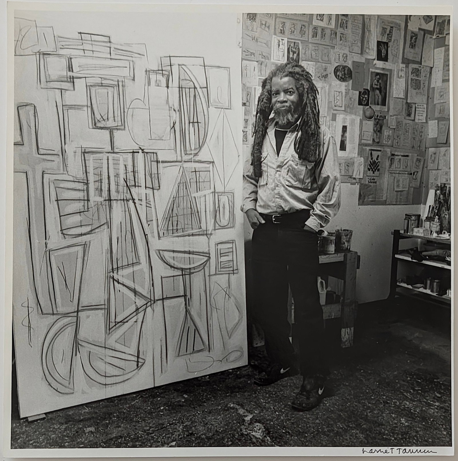 Original Signed Photo HARRIET TANNIN (1929-2009): Harriet Tannin, photographer, painter, sculptor, political activist, writer and lecturer was born April 26, 1929. She is best known for her modernist, pioneer work with woven photography and her non-o