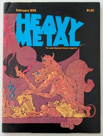 HEAVY METAL Magazine FEB. 1978, VOL. 1 #11, COVER ART BY NINO, MOEBIUS!