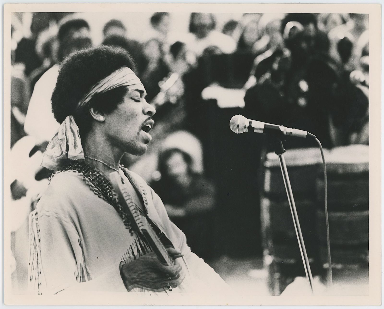 Vintage Photo JIMI HENDRIX in San Francisco's Golden Gate Park Stamped (1 of 2)