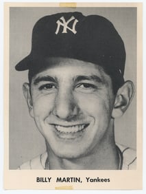 1955 1957 New York Yankees Billy Martin Picture Baseball Card