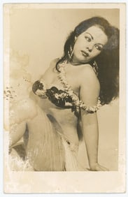 Scarce Vintage Real Photo Postcard TONGOLELE Dancer