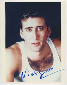 Autographed Photo by NICOLAS CAGE with COA, 2009