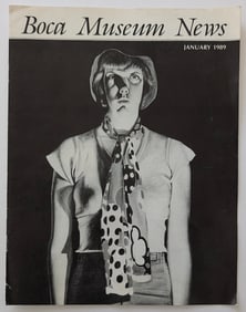 Vintage Art Ephemera Boca Museum News, January 1989