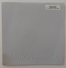 MILTON AVERY Major Works - Dolly Fiterman Gallery, 1982