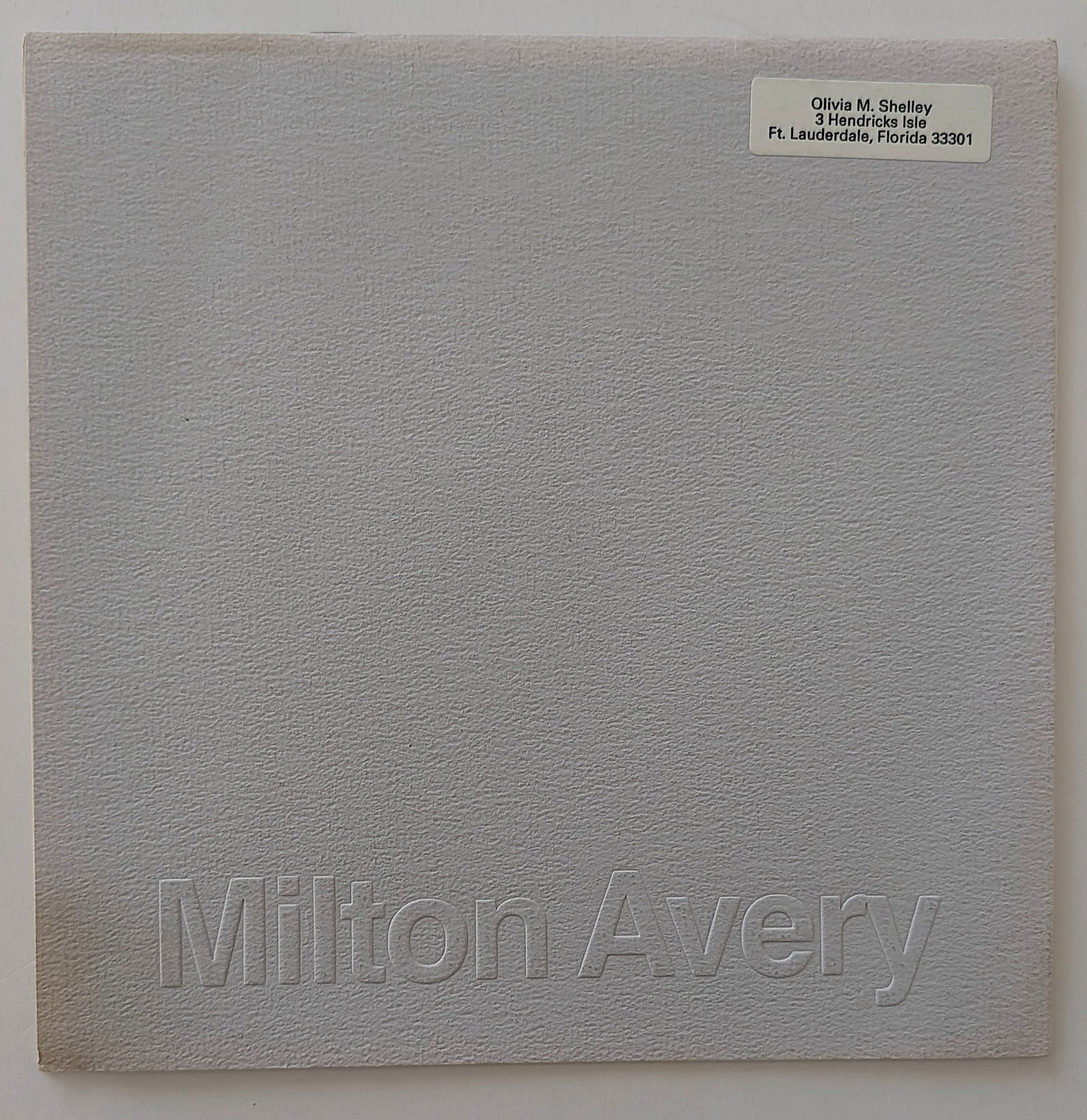 MILTON AVERY Major Works - Dolly Fiterman Gallery, 1982: From the estate of Mr. Ira Licht (1938–2023) — a distinguished art historian, curator, and museum director. Mr. Licht was educated at Columbia College, where he studied art history. He later serve