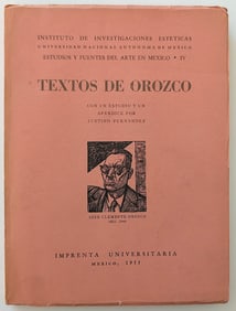 Textos De José Clemente Orozco. 1955, Softcover