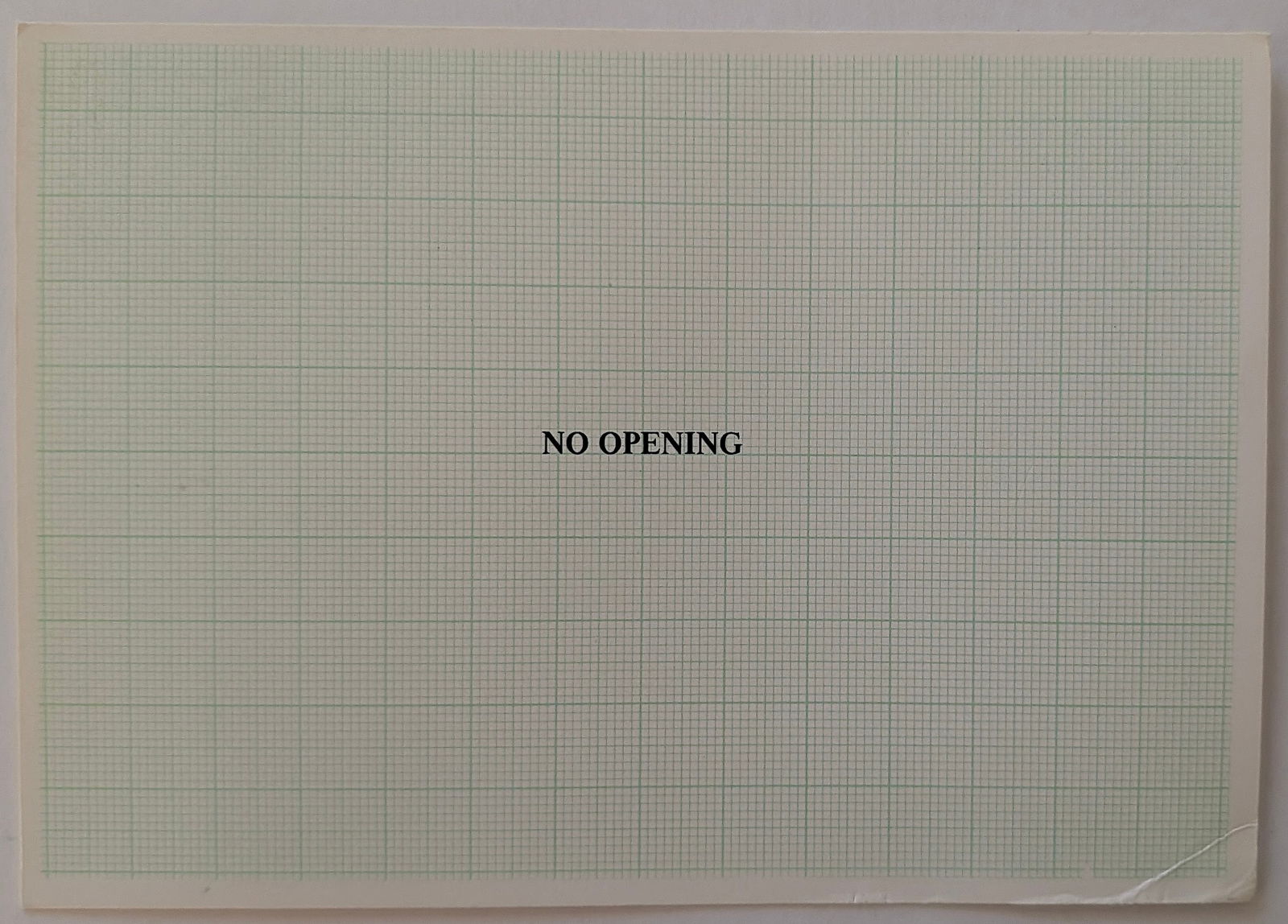 NO OPENING InVITATION Card Dutch Artist JAN DIBBETS, 1974 (1 of 2)
