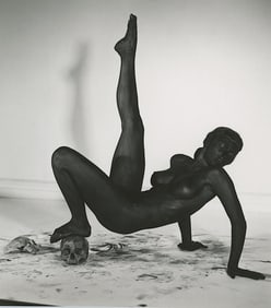 ANDRÉ DE DIENES Vintage Photo 1950s-1960s Nude Study    3.25" x 3"
