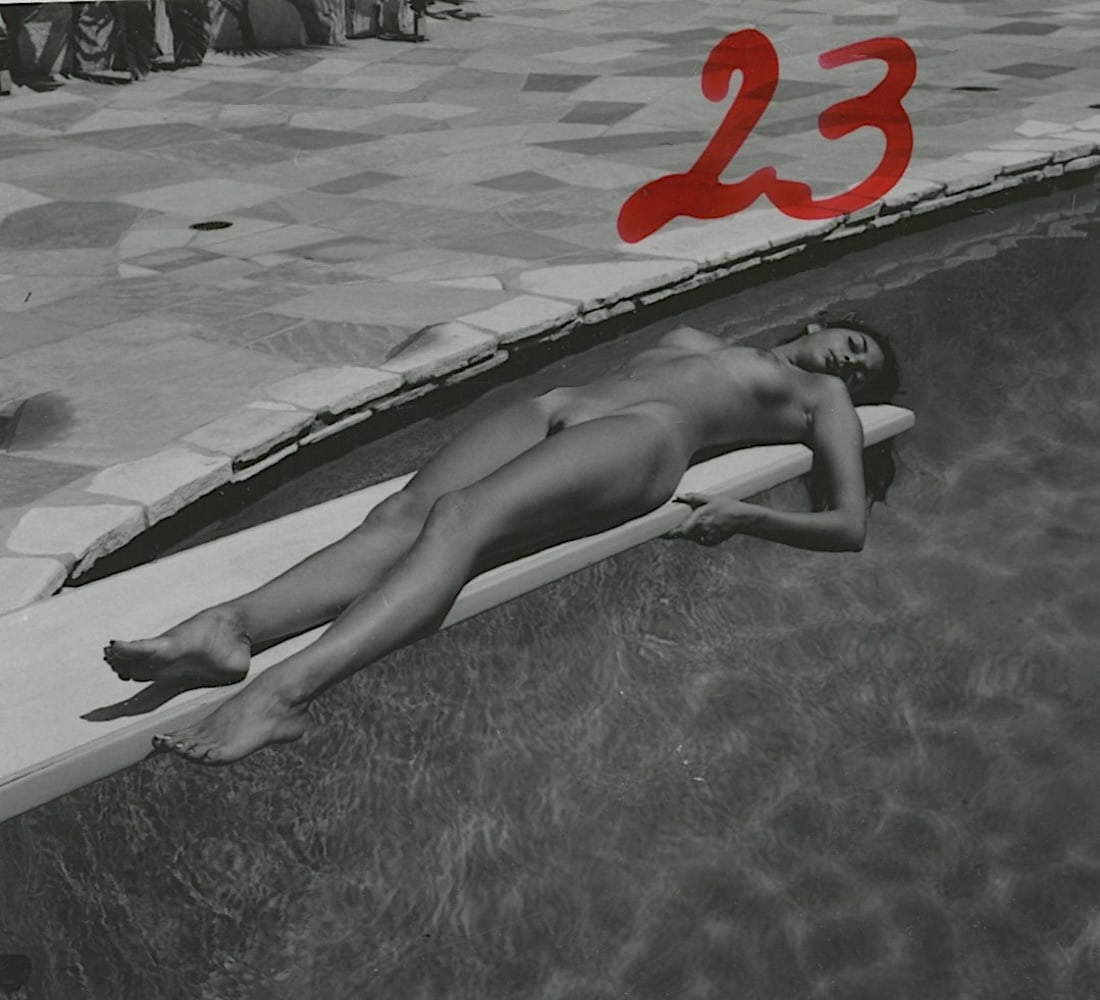 ANDRÉ DE DIENES Vintage Photo 1950s-1960s Nude Study: The provenance of this photo is from the estate/archives of notable photographer André de Dienes (Hungarian 1913 - 1986) in CA. André de Dienes is a well-known photographer, especially recognized fo