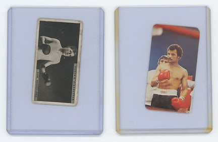 Set of 2 Pair Antique / Vintage Scarce Boxing Cards OPP!!