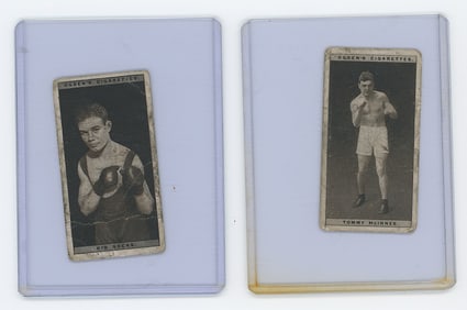 Set of 2 Pair Antique / Vintage Scarce Boxing Cards OPP!!